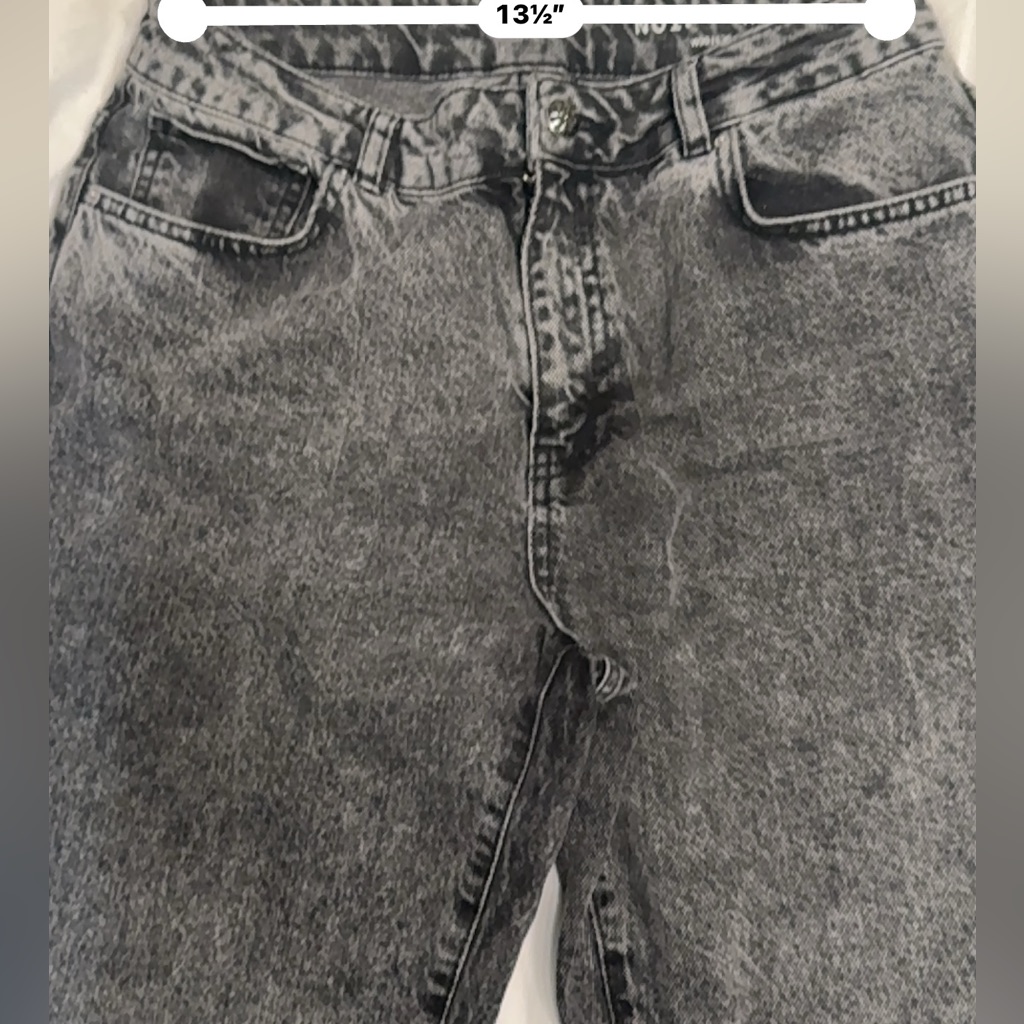 Noisy May Jeans In Gray Dark Color.